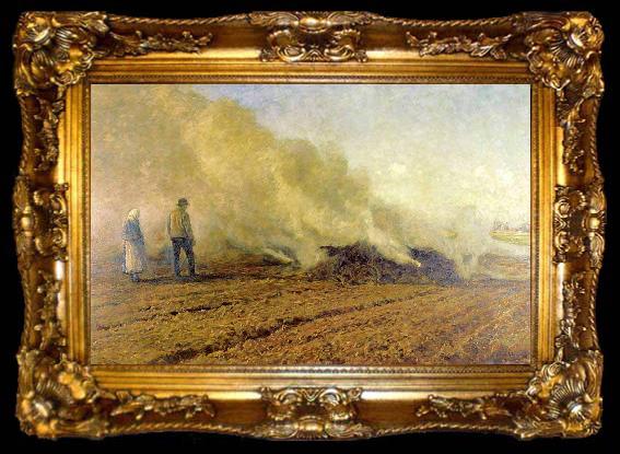 framed  Achille-Etna Michallon Bonfire, ta009-2